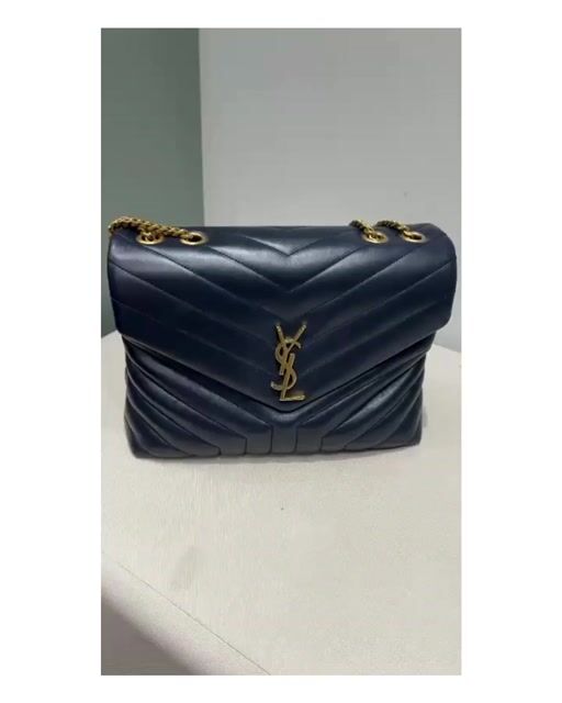 Vídeo de Bolsa Yves Saint Laurente Loulou Media Azul