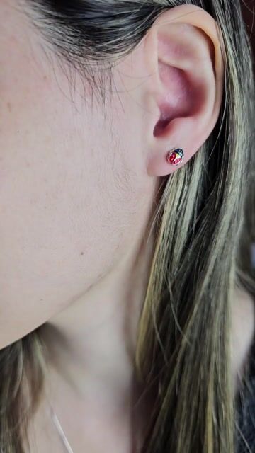 Video de Aros Plata 925 Vaquita San Antonio 5x7 Milimetros C1962