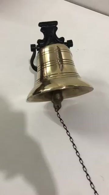Vídeo de Sino de bronze 4kg grande com Suporte de parede