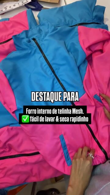 Video de Jaqueta Corta-Vento Windbreaker Retrô