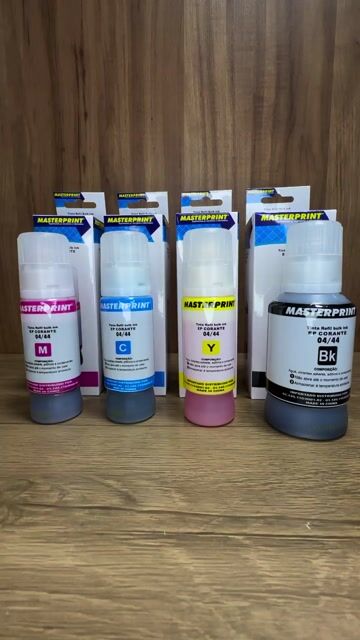 Vídeo de Kit 4 Tinta Corante Masterprint Compatível L3158 L3250 L4260 L6168