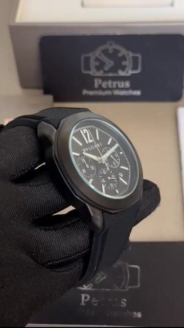 Video de Bvlgari Octo Roma 42mm - AÇO PRETO/MOSTRADOR PRETO - SILICONE
