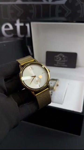 Video de Calvin Klein 40mm - AÇO DOURADO/MOSTRADOR BRANCO