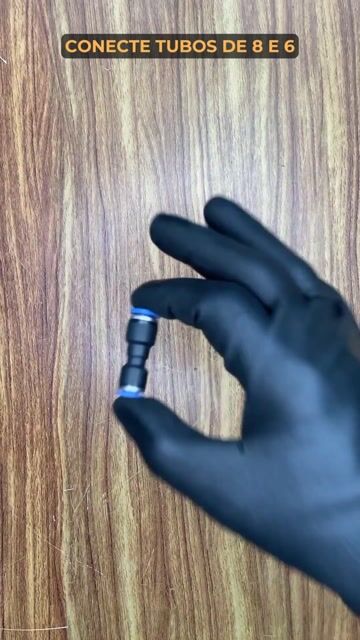 Vídeo de União Redução 08 x 06 mm Conector Pneumático Push- in