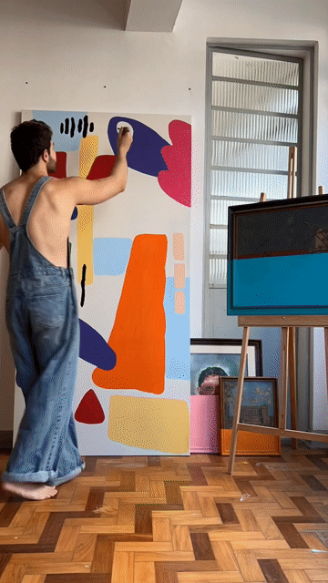 Vídeo de Quadro Espectro Retangular