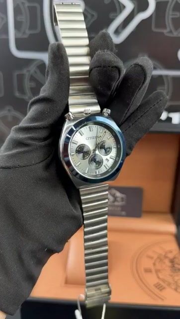 Video de Citizen chronograph 42mm - AÇO AZUL/MOSTRADOR PRATA