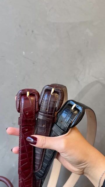 Vídeo de Cinto 100% Couro Abaulado Fivela Encapada Croco