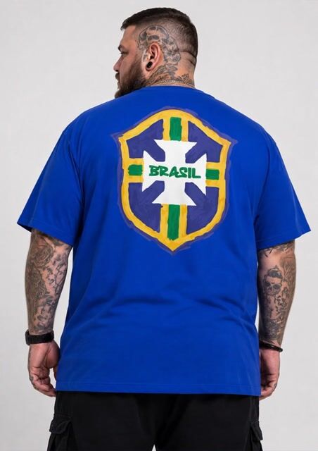 Video de Camiseta Azul Brasão Brasil