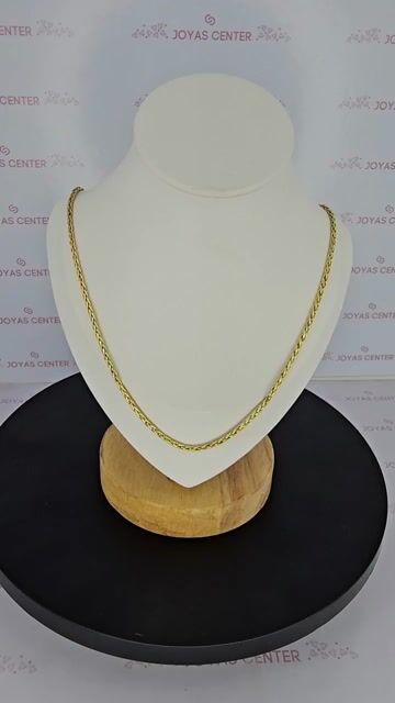Video de Collar Cadena Oro 18k Pomerato Espiga 50 Cm 6.8 Gramos C2172