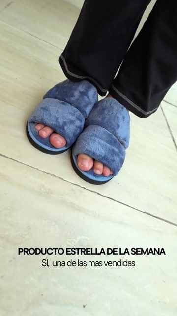 Video de PANTUFLA CHINELA DOBLE TIRA PELUCHE (WO35006TR)