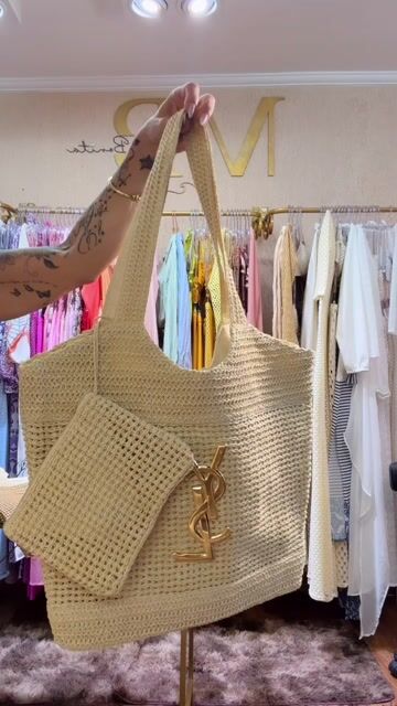 Vídeo de Bolsa bag palha luxo