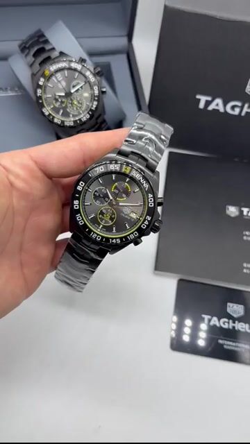 Video de TAG Heuer Fórmula 1 Senna 45mm - AÇO PRETO/MOSTRADOR PRETO