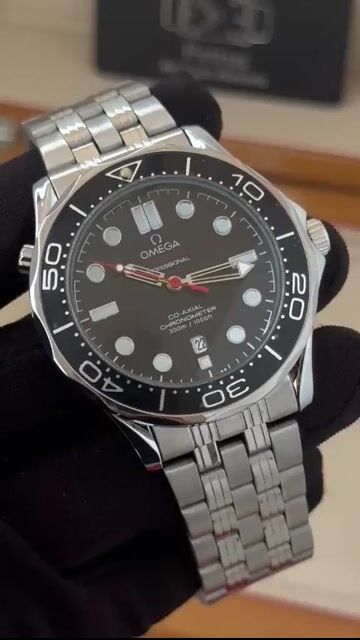 Video de Omega Seamaster 43mm - AÇO/MOSTRADOR PRETO