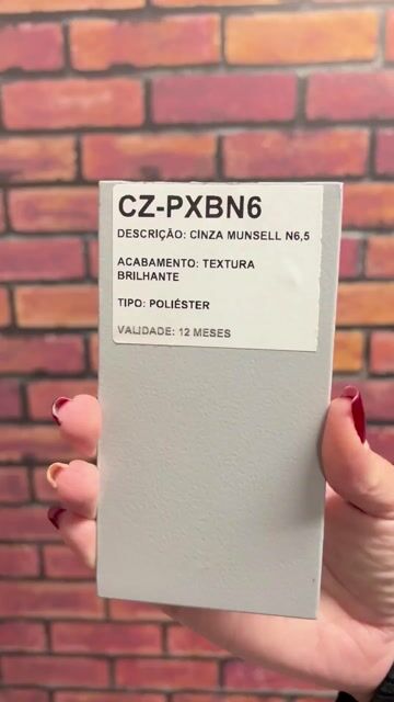 Vídeo de TINTA PÓ PARA PINTURA ELETROSTÁTICA - CINZA MUNSELL N6,5 POLIÉSTER TEXTURA BRILHO