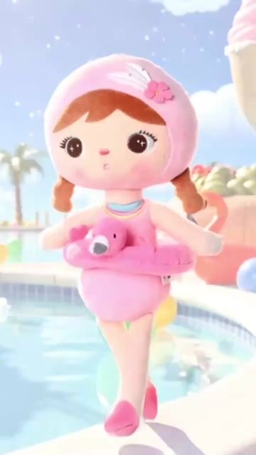 Video de METOO DOLL - BONECA KEPPEL 45CM BOIA - ROSA