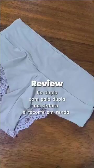Video de Calcinha LUPITA - Fio duplo cintura alta tradicional