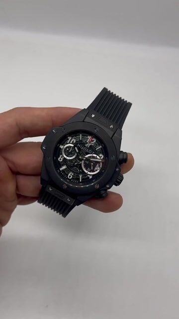 Video de Hublot Big Bang 43mm - AÇO PRETO/MOSTRADOR SKELETON - SILICONE
