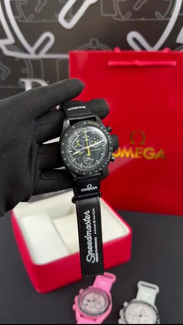 Video de Omega Speedmaster 40mm - RESINA/MOSTRADOR PRETO - NYLON