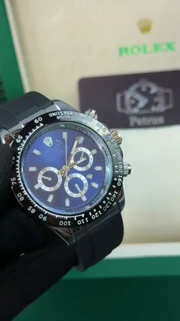 Video de Daytona - 40mm - AÇO/MOSTRADOR AZUL - SILICONE