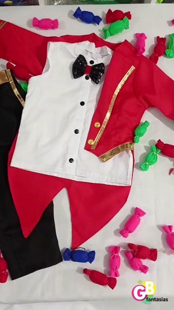 Vídeo de FANTASIA MAGICO VERMELHO DOURADO INVERNO GB INFANTIL/JUVENIL