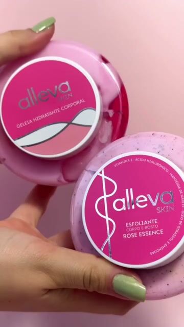 Vídeo de Esfoliante Corporal e Facial Alleva Skin