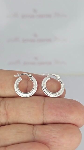 Video de Aros Plata 925 Italianos Guarda Griega 15 Mm Pd - C2263