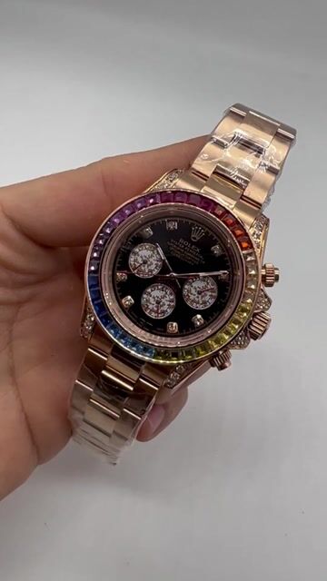 Video de Rolex Daytona rose 40mm - Bezel cravejado