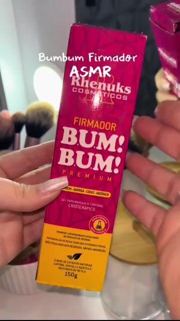 Video de Firmador Bum Bum Premium Rhenuks Gel Para Massagem 150g Crioterápico Corporal
