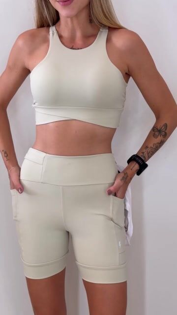 Vídeo de Conjunto Short Energia Off white