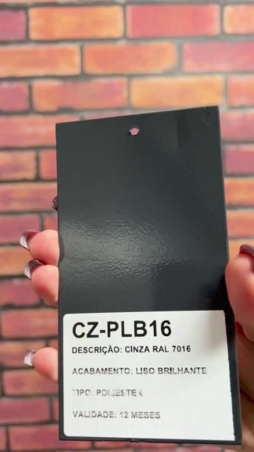 Vídeo de Tinta Pó para Pintura Eletrostática - Cinza Ral 7016 Poliéster Liso Brilhante