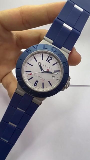 Video de Bvlgari Aluminium 40mm - AÇO/MOSTRADOR BRANCO - SILICONE