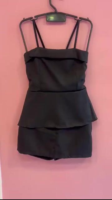 Video de 1010341 CONJ PEPLUM ALFAIATARIA PRETO