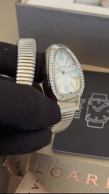 Video de Bvlgari Serpenti Tubogas 23mm - AÇO/MOSTRADOR BRANCO