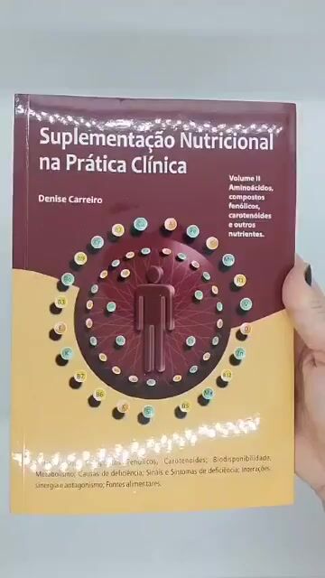 Vídeo de SUPLEMENTAÇÃO NUTRICIONAL NA PRÁTICA CLÍNICA (VOLUME II) - AMINOÁCIDOS, COMPOSTOS FENÓLICOS, CAROTENÓIDES E OUTROS NUTRIENTES