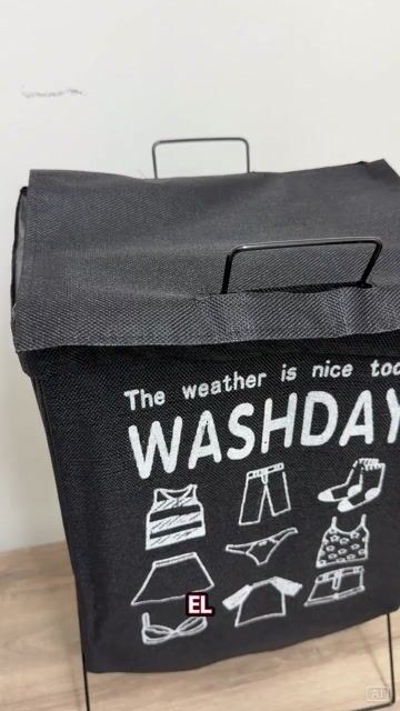 Video de Canasto Para Ropa Sucia "Washday" con Tapa