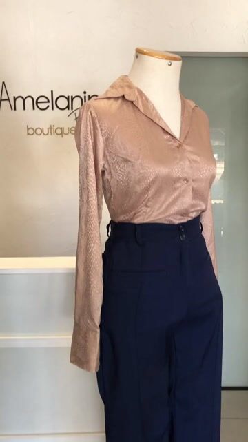 Vídeo de Camisa mocca com cintilância