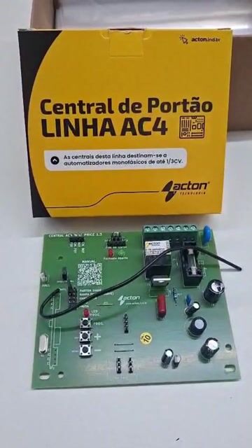 Vídeo de Central Portão Ac4 Hall 433mhz Universal Acton Rossi