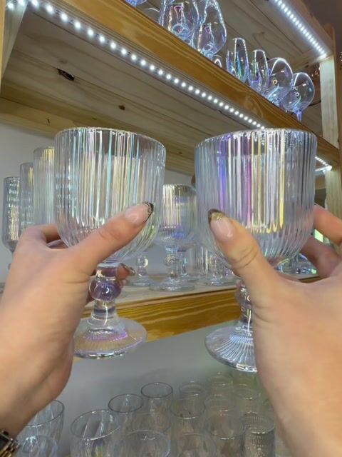 Video de Set x6 Copas Vidrio Mykonos Tornasol