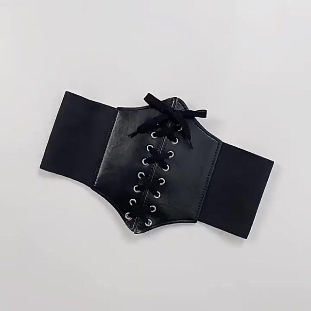 Video de Corset Cinto Corpete Corselet Espartilho Elástico Couro Pu