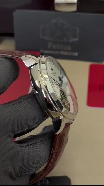 Video de Patek Philippe Tourbillon 42mm - AÇO/MOSTRADOR BRANCO - COURO