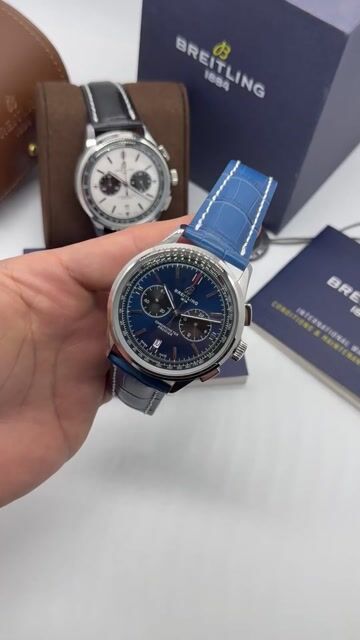 Video de Breitling Premier B01 Chrono 42mm - AÇO/MOSTRADOR AZUL - COURO