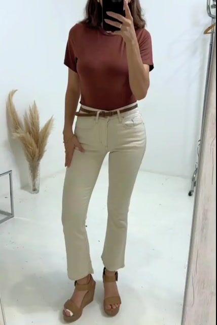 Video de Jeans Crop Crudo By Eccomi Cua