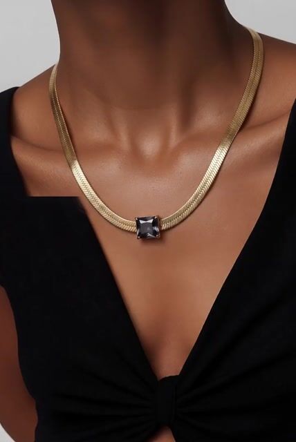 Video de Chocker Fita Lisa com Baguete Ametista