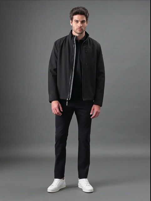 Video de Jaqueta Calvin Klein Soft Shell C/ Pelo Preto