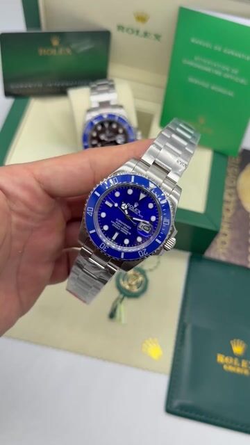 Video de Rolex Submariner 40mm - Mostrador azul/Bezel azul