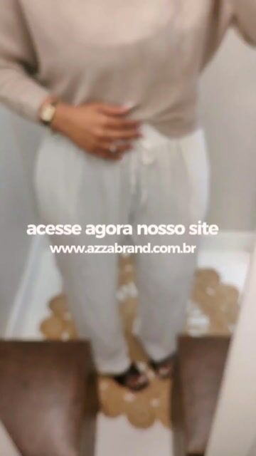 Video de Blusa Tricot Rafaela - Areia