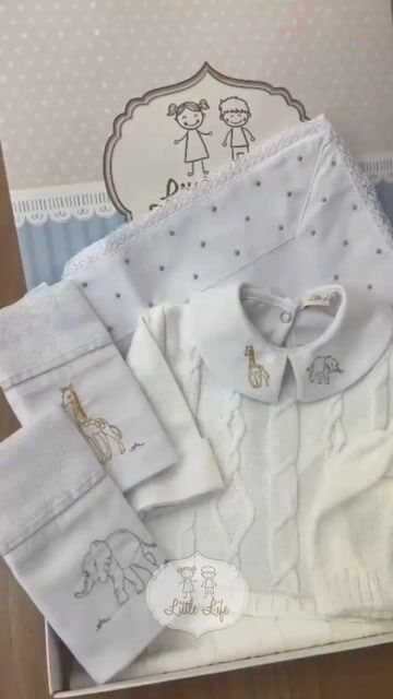 Video de Kit Saída de Maternidade Antonio Safari Branco - 8 peças