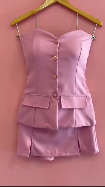 Video de 1010405 CONJ TQC BOTÕES SAIA C FENDINHA ROSA