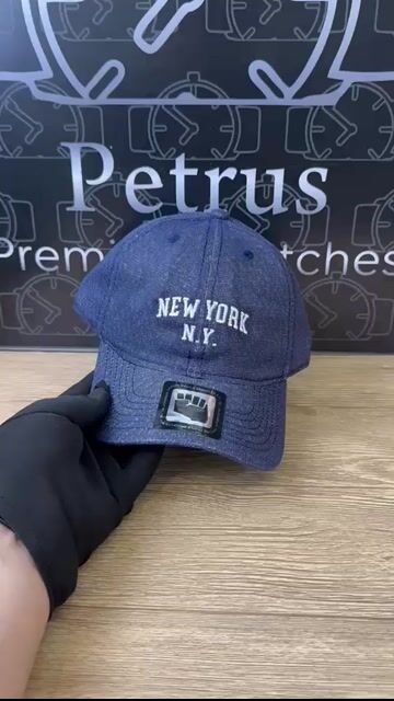 Video de Boné New York azul lavado