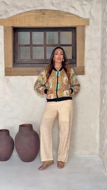 Video de Casaco Boho Chic com estampa exclusiva Cod:33